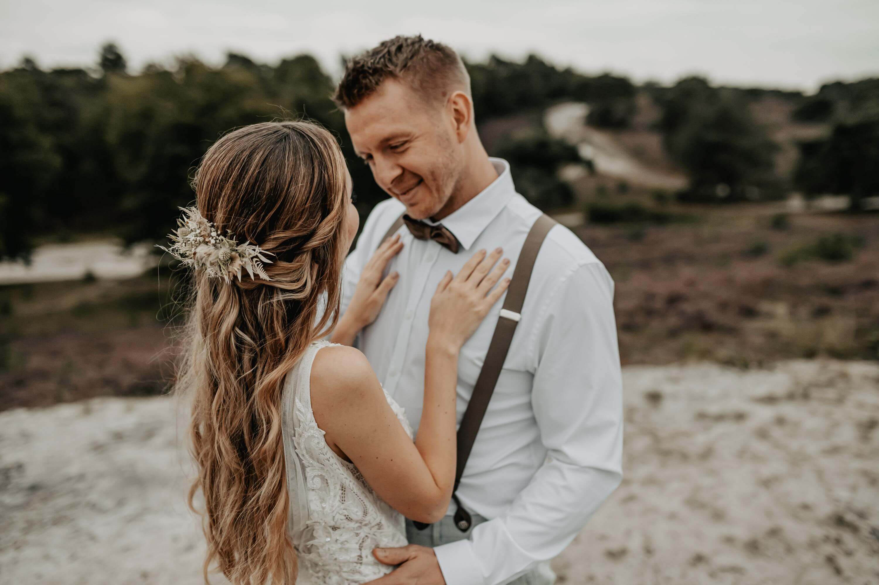 Hochzeit Paarshooting Heide und Boho Foto mit Details zu Hochzeit Paarshooting Heide und Boho der Kategorie Hochzeit
